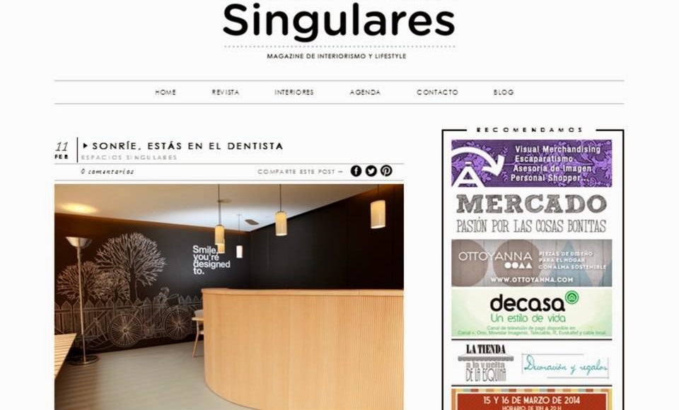Foto 1 del artículo del Doctor Fernando de la Iglesia sobre Gracias a Singulares Magazine por el bonito post que nos han dedicado