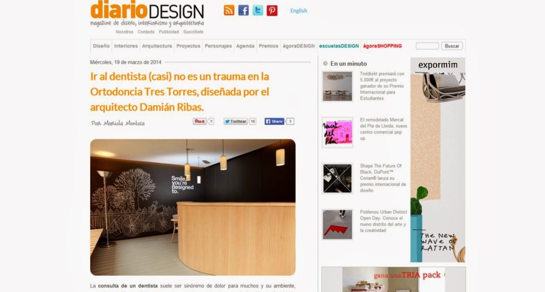 Foto 1 del artículo del Doctor Fernando de la Iglesia sobre Ortodoncia Tres Torres en el Blog de diseño de DiarioDesign