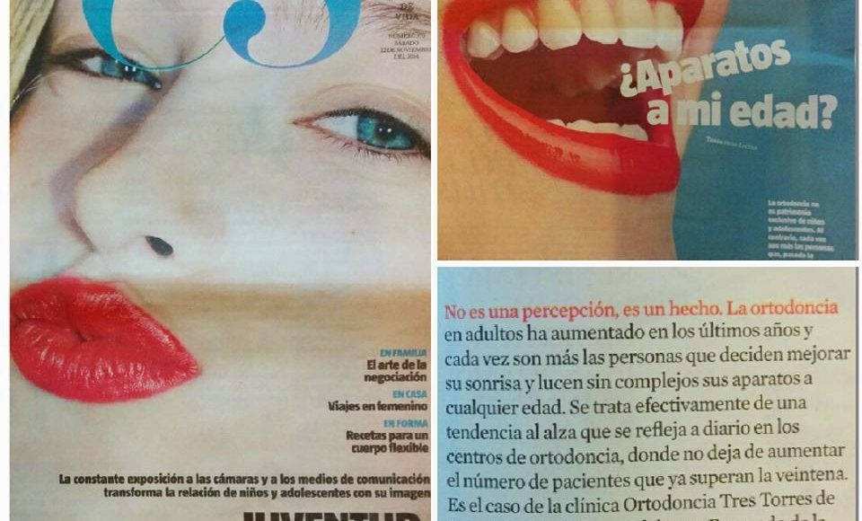 Foto 1 del artículo del Doctor Fernando de la Iglesia sobre Ortodoncia Tres Torres en “La Vanguardia”