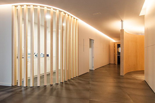 Sant Cugat orthodontic clinic hall rooms