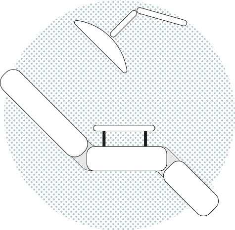 Illustration of a dentist armchair Illustration of a dentist armchair